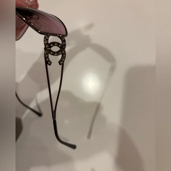 Chanel Crystal CC Vintage Diamanté Sunglasses - Picture 6 of 9